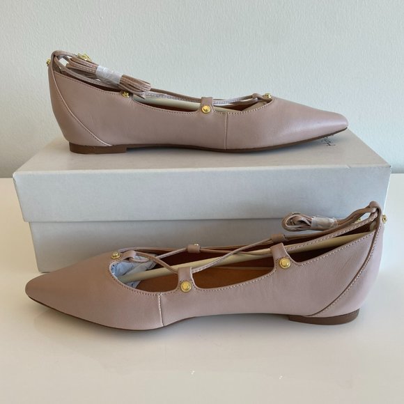 Halogen Owen Pointy Toe Flat Blush Size 8.5 - Picture 2 of 6